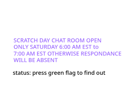 SCRATCH DAY CHAT ROOM