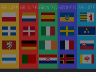 banded flags euro 2012
