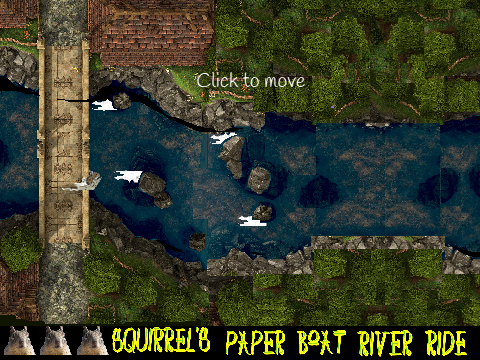 Squirrel's Paper Boat River Ride #game