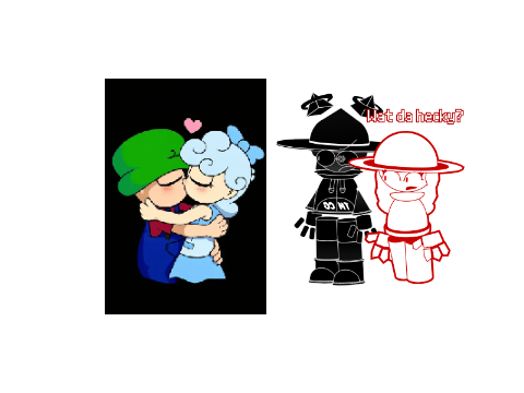Cherry and Xavier's reaction to said image.
