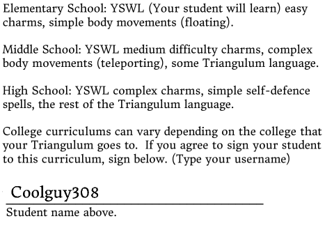 Triangulum School Curriculum remix