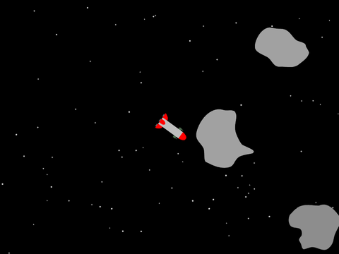 Asteroid shooting game