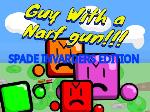 guy with a Narf gun but its a space invaders clone