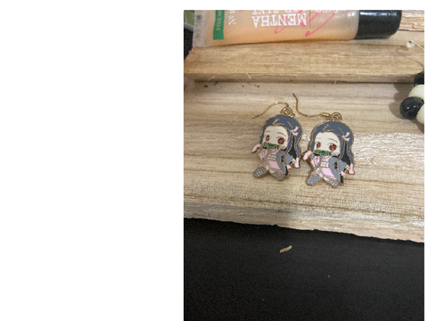 Nezuko earrings