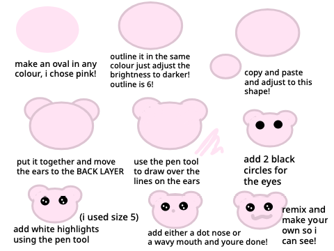 cute bear tutorial<3