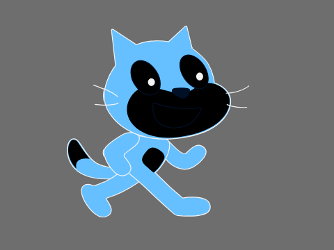 Scratch Cat but with inverted colors