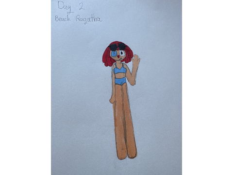 Day two of drawing baldatha till ep9 of tadc