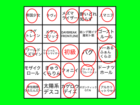 ボカロビンゴ2！（どのカードでもOK！）  remix