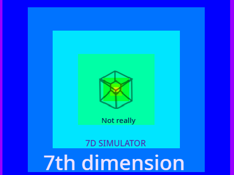 7th dimension (NOT REALLY)