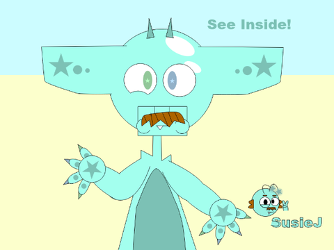 I Made Cecil As A Pool Floaty Dragon :)
