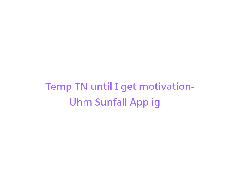 (MC FF) "ON THE HORIZON" Sunfall application