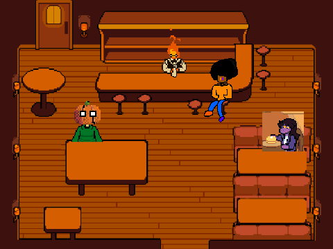 Add your OC to grillby’s! 