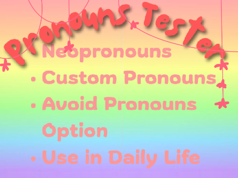  ◦°☆ try out your pronouns! ☆°◦  ᴇᴜᴘʜᴏʀɪᴀ ɢɪᴠᴇʀ
