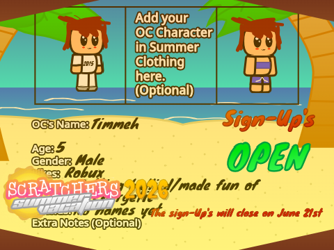 Scratcher's Summer Vacation 2026 Sign-Up's (OPEN) remix