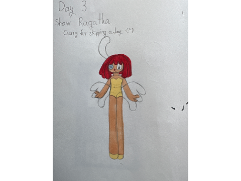 Day 3 of drawing baldatha till ep9 of tadc