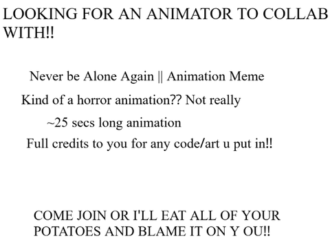 LF AN ANIMATOR FOR COLLAB! || Never Be Alone Again || Animation Meme Collab