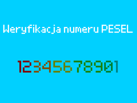 Weryfikacja numeru PESEL