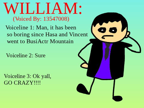 CBDTL7E William Voice lines