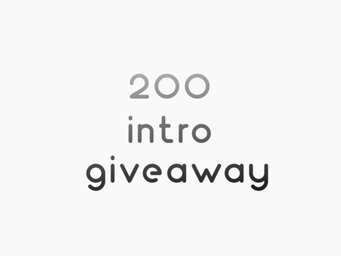 [closed] 200 followers intro giveaway