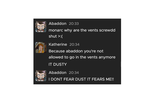 I FOUND THIS SCREEN SHOT OF MY OLD RP (I was abbadon)