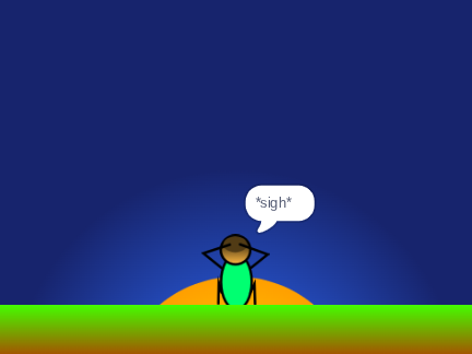 Watching the sunset