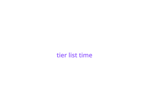 tier list