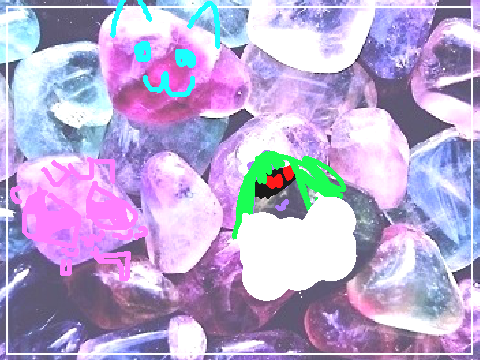 Draw your self as a crystal! remix remix