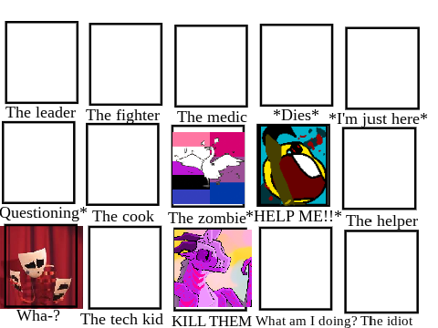 Who would you be in a Zombie Apocalypse? remix remix remix
