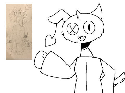 Redrawing characters in my old sketchbooks