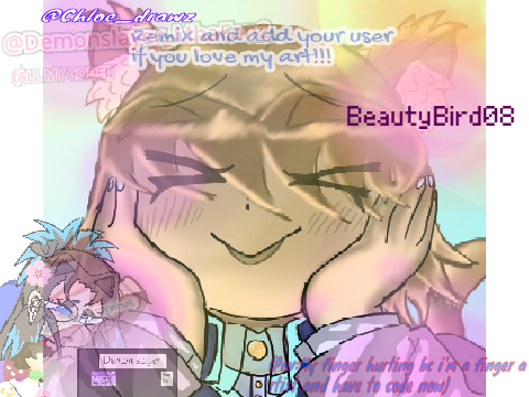 Remix & add your user If you love my art!! remix