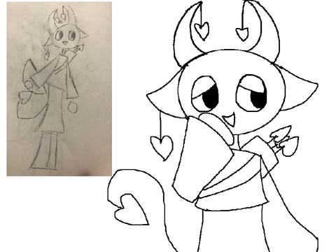 Redrawing characters in my old sketchbooks part 2