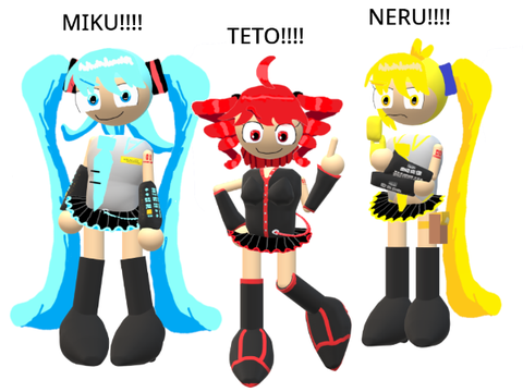 goofy aaah triple baka paint 3d models 