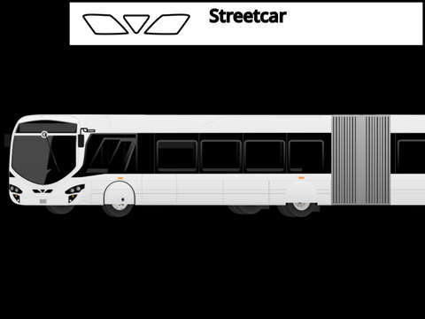 Wright Streetcar Bus Vectors