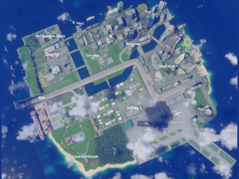 Paradise City Map
