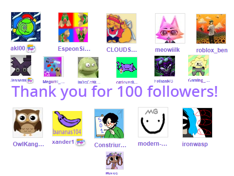 Thank You For 100 Followers!