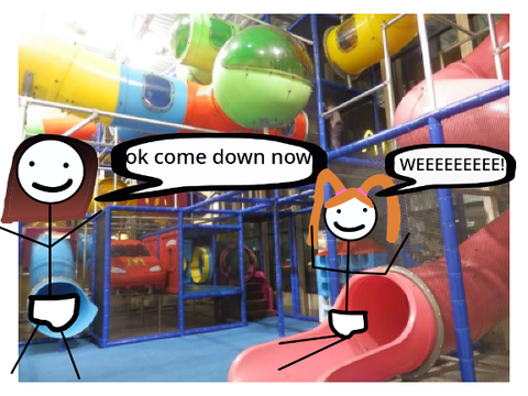 making friends at the maccas play place