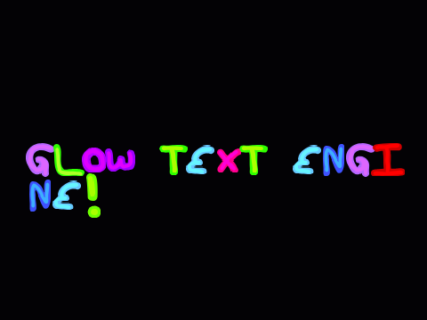 Glow Text Engine