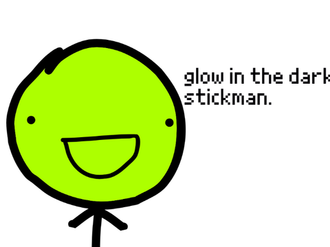 glow in the dark stickman