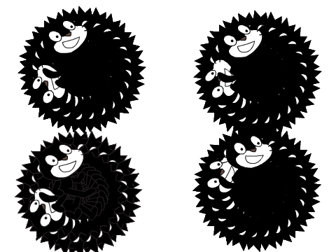 The most amazing cat circles with four cats!