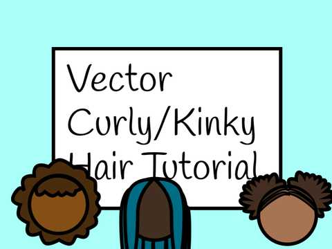 Vector Curly/Kinky Hair Tutorial and results