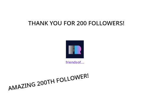 200 followers!