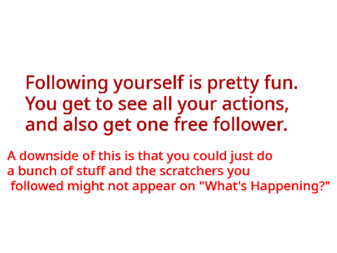 I have finally decided, I like following myself.