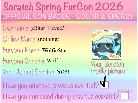 SSFC 2026 Con Badge Template remix