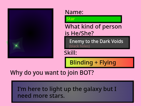 BOT AUDITIONS