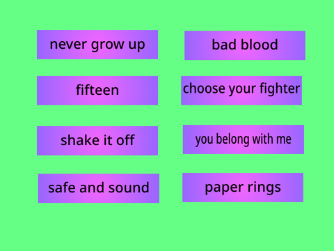 my fav songs