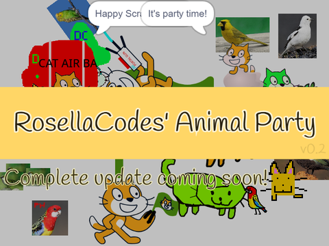 RosellaCodes' Animal Party! // v0.2.1 // Seed Project! // Let's Celebrate.