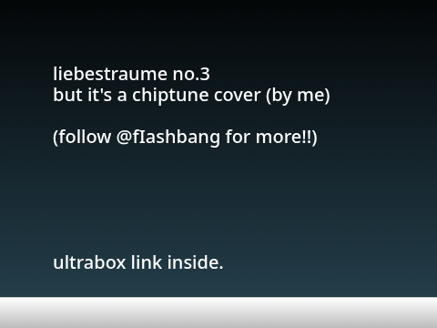 liebestraume no. 3, but chiptune