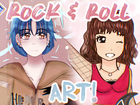 ｡⋆ Rock & Roll // Art!! ✩‧₊