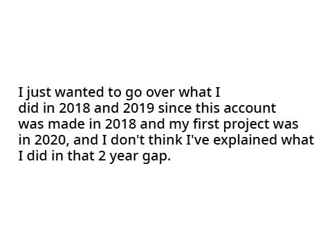 briefly going over what i did in 2018 and 2019