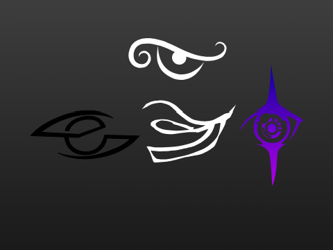 A bunch of accurately vectorized eyes.